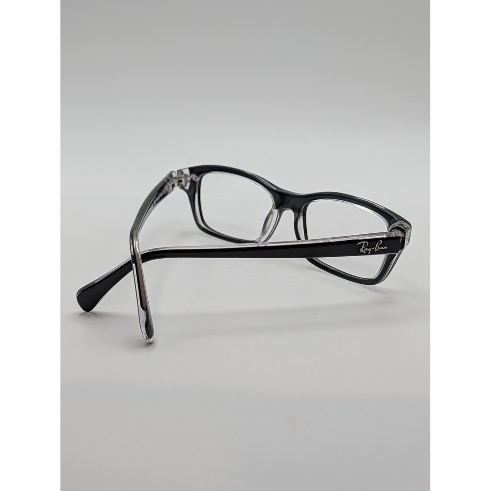 Ray-Ban RB 1550 3529 Black Clear Rectangular Eyeglasses Frames Only 46-15-125
